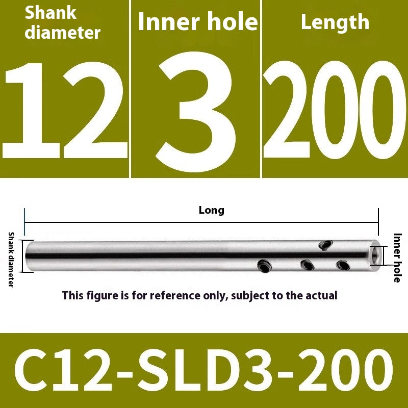 2059-High precision side solid SLD extension rod CNC milling cutter extended rod small diameter straight handle deep cavity avoidance C12C16C20 Shandong Denso Pricision Tools Co.,Ltd.